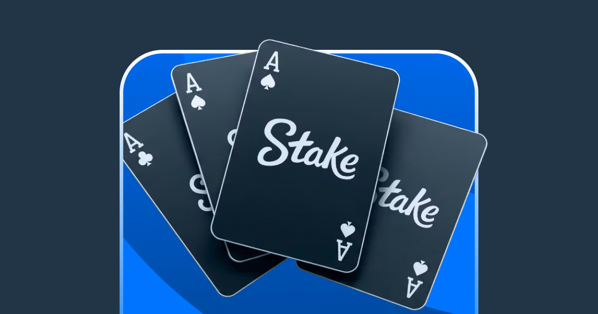 Stake casino and sportsbook — ace playing cards promotional graphic